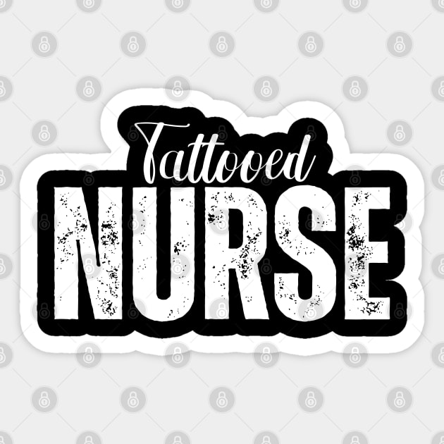 Tattooed Nurse Sticker by jackofdreams22